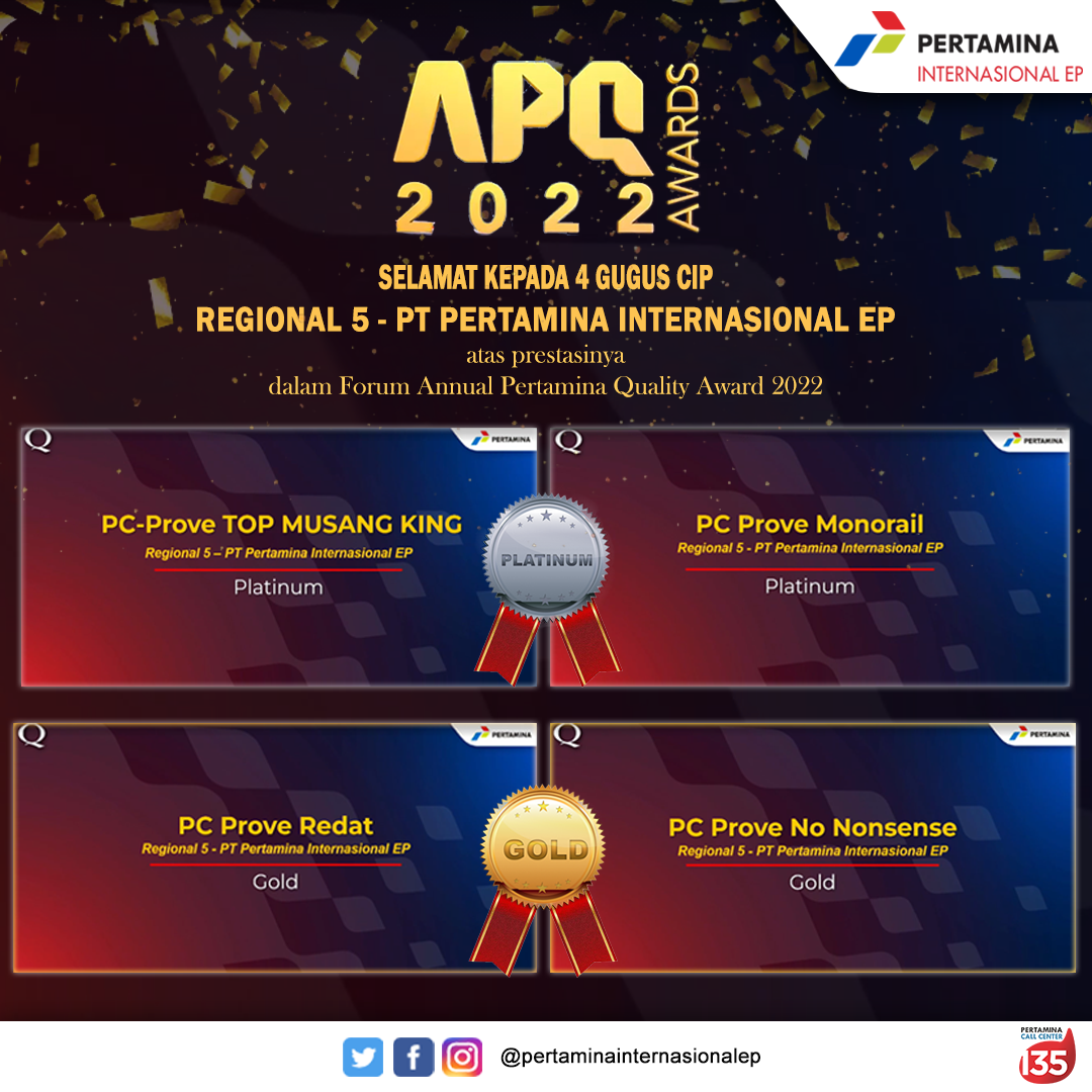 Delegasi Regional 5 - Internasional (PIEP) Kembali Raih Prestasi Pada Gelaran APQ Award 2022